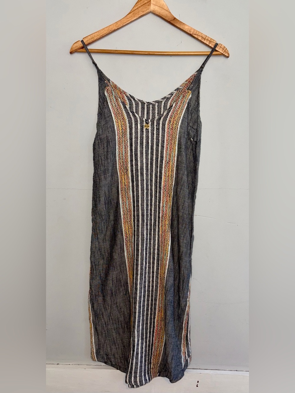 Rip Curl Golden Days Boho Beachy Striped Dress sz S - Picture 3 of 9